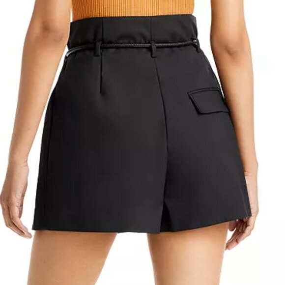 NWT 3.1 PHILLIP LIM Origami Pleated Women's Shorts Black Size 6 - Picture 2 of 4